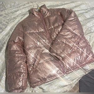 Brand new Rose Gold sequin jacket